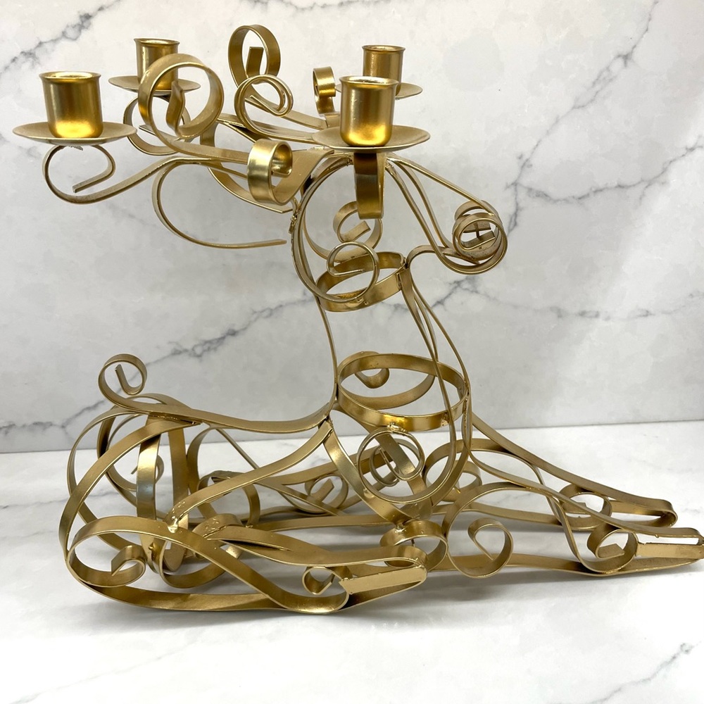 Vintage Reindeer candleholder